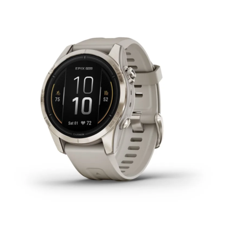 Смартгодинник Garmin Epix Pro (Gen 2) Sapphire Edition 42 mm Soft Gold with Light Sand Band (010-02802-11)