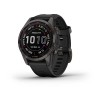 Смартгодинник Garmin Fenix 7S Sapphire Solar Carbon Gray DLC Titanium with Black Band (010-02539-25) у Херсоні