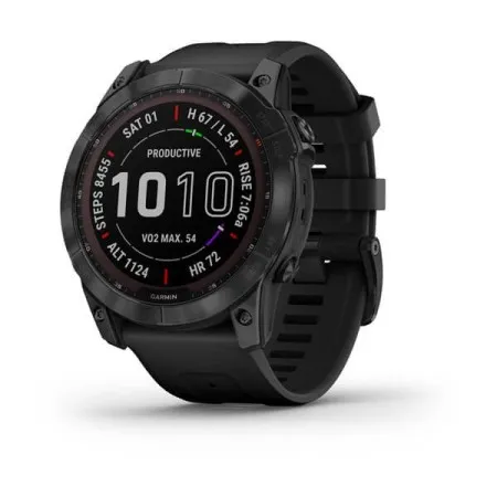 Смартгодинник Garmin Fenix 7X Sapphire Solar Black DLC Titanium with Black Band (010-02541-23)
