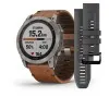 Смартгодинник Garmin Fenix 7X Sapphire Solar Titanium with Chestnut Leather Band (010-02541-19)