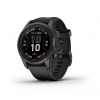 Смартгодинник Garmin Fenix 7S Pro Sapphire Solar Carbon Grey DLC Titanium with Black Band (010-02776-11) у Вінниці