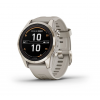 Смартгодинник Garmin Fenix 7S Pro Sapphire Solar Soft Gold with Light Sand Band (010-02776-15) в Ужгороді