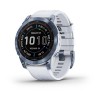 Смартгодинник Garmin Fenix 7 Sapphire Solar Mineral Blue DLC Titanium with Whitestone Band (010-02540-25) у Миколаєві