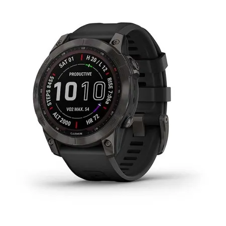 Смартгодинник Garmin Fenix 7 Sapphire Solar Black DLC Titanium with Black Band (010-02540-35)  у Чернівцях