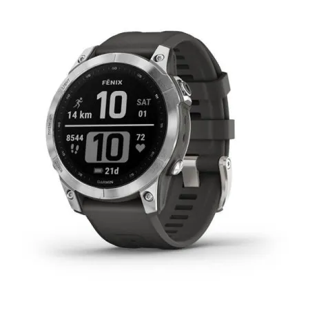 Смартгодинник Garmin Fenix 7 Silver with Graphite Band (010-02540-01)  у Чернівцях