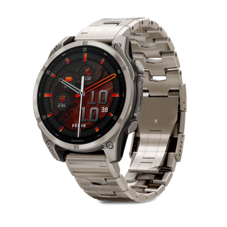 Смартгодинник Garmin Fenix 8 - 47 mm, AMOLED Sapphire, Titanium with slots Titanium (010-02904-40)