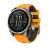 Смартгодинник Garmin Fenix 8 - 47 mm, AMOLED Sapphire, Titanium with Spark Orange/Graphite Silicone Band (010-02904-11) у Рівному