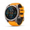 Смартгодинник Garmin Fenix 8 - 51 mm, AMOLED Sapphire, Titanium with Spark Orange/Graphite Silicone Band (010-02905-11) у Рівному