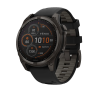 Смартгодинник Garmin Fenix 8 - 47 mm, Solar Sapphire, Carbon Gray DLC Titanium with Black/Pebble Gray Silicone Band (010-02906-11)