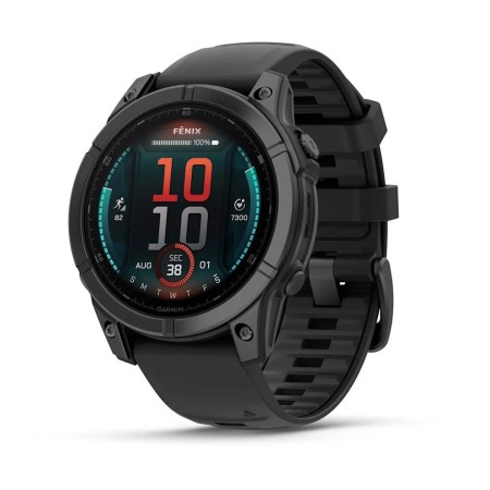 Смартгодинник Garmin Fenix E 47 mm, Amoled Slate Gray Steel with Black Silicone Band (010-03025-01)  у Чернівцях