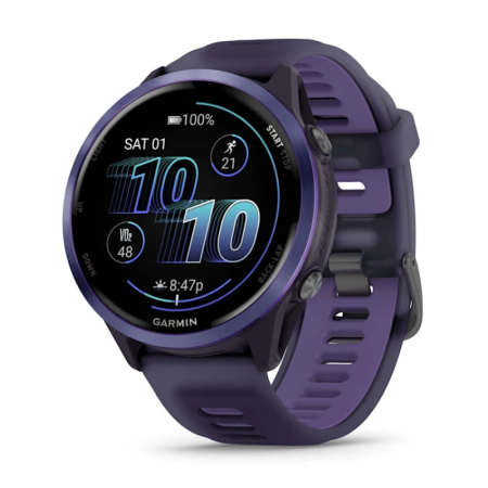 Смартгодинник Garmin Forerunner 570 - 47mm Indigo Aluminum with Translucent Imperial Purple/Indigo Band (010-02971-02)  у Чернівцях