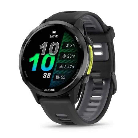 Смартгодинник Garmin Forerunner 970 Carbon Gray DLC Titanium with Black Case and Black/Translucent Whitestone Band (010-02969-10)