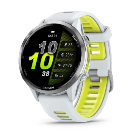 Смартгодинник Garmin Forerunner 970 Titanium with Whitestone Case and Whitestone/Translucent Amp Yellow Band (010-02969-11)  у Тернополі