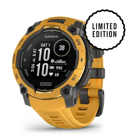 Смартгодинник Garmin Instinct 3 – 45 mm Solar Sunburst with Sunburst/Gray Band (010-02934-02)  у Чернівцях