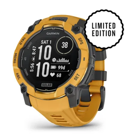 Смартгодинник Garmin Instinct 3 – 50 mm Solar Sunburst with Sunburst/Gray Band (010-02935-02)  у Чернівцях