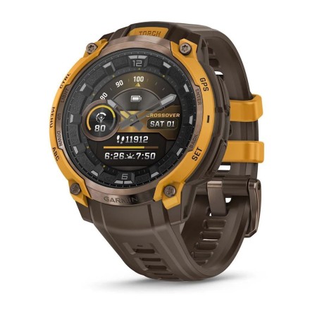 Смартгодинник Garmin Instinct Crossover AMOLED Bronze/Sunburst (010-03398-01)