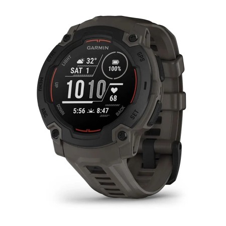 Смартгодинник Garmin Instinct E – 45 mm Black with Charcoal Band (010-02933-00)