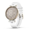 Смартгодинник Garmin Lily Sport Cream Gold Bezel with White Case and Silicone Band (010-02384-10) в Одесі