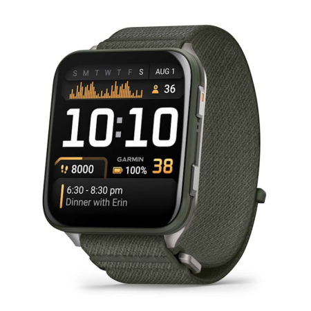 Смартгодинник Garmin Venu X1 Moss with Titanium Caseback and Moss ComfortFit Nylon Band (010-02980-03)  у Тернополі