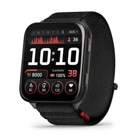 Смартгодинник Garmin Venu X1 Black with Slate Titanium Caseback and Black ComfortFit Nylon Band (010-02980-02)