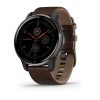 Смартгодинник Garmin Venu 2 Plus Slate Bezel with Slate Case and Brown Leather Band (010-02496-15)