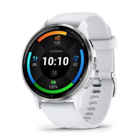 Смартгодинник Garmin Venu 3 Silver Stainless Steel Bezel with Whitestone Case and Silicone Band (010-02784-00)  у Чернівцях