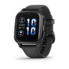 Смартгодинник Garmin Venu Sq 2 Music Edition Slate Aluminum Bezel with Black Case and Silicone Band (010-02700-10)