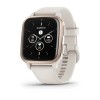 Смартгодинник Garmin Venu Sq 2 Music Edition Peach Gold Aluminium Bezel with Ivory Case and Silicone Band (010-02700-11)