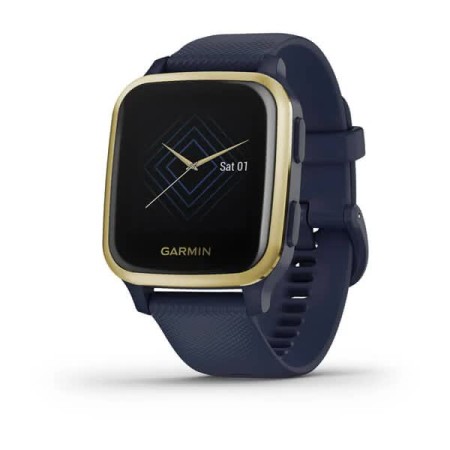 Смартгодинник Garmin Venu Sq Music Edition Navy/Gold (010-02426-12)