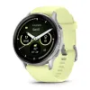 Смартгодинник Garmin Venu 4 – 45 mm Silver with Citron Silicone band (010-03014-02)