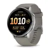 Смартгодинник Garmin Venu 4 – 45 mm Silver with Silver Gray Silicone Band (010-03014-01)
