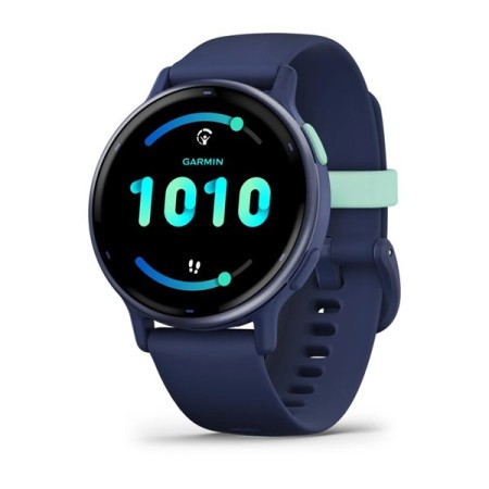 Смартгодинник Garmin Vivoactive 5 Metallic Navy Aluminum Bezel with Navy Case and Silicone Band (010-02862-12)