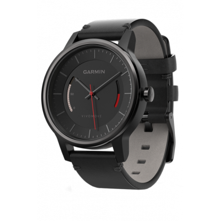 Смартгодинник Garmin Vivomove Classic Black with Leather Band (010-01597-10)