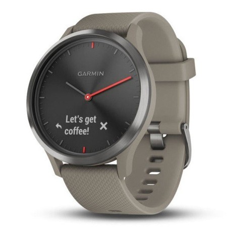 Смартгодинник Garmin Vivomove HR Sport Black with SandStone Silicone Band One-Size (010-01850-03)