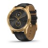 Смартгодинник Garmin Vivomove Luxe Pure Gold-Black Leather (010-02241-22)