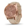 Смартгодинник Garmin Vivomove Luxe Rose Gold-Beige Leather (010-02241-21)