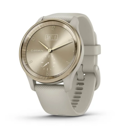 Смартгодинник Garmin Vivomove Trend Cream Gold with French Grey Case and Silicone Band (010-02665-02)
