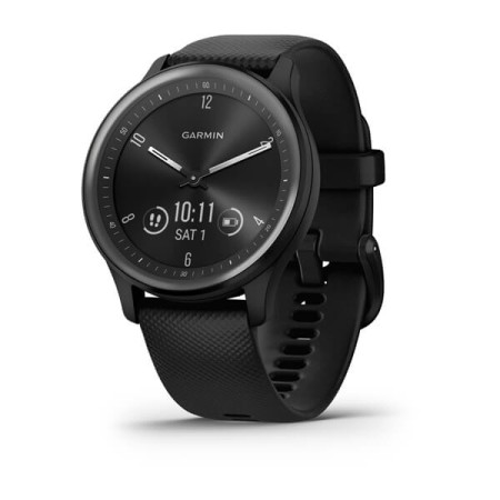 Смартгодинник Garmin Vivomove Sport Black Case and Silicone Band with Slate Accents (010-02566-00)