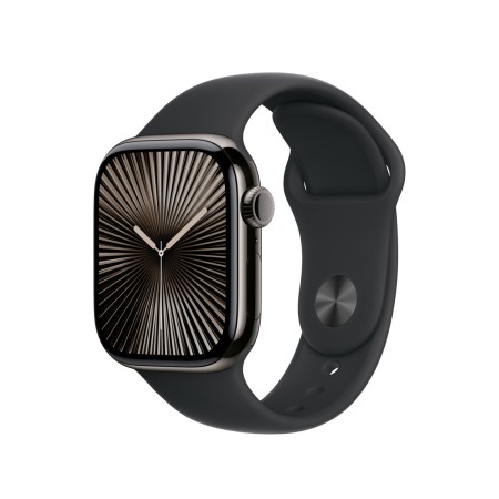 Ремінець Apple Watch 38/40/41/42mm Black Sport Band - S/M (MXLJ3)  у Запоріжжі