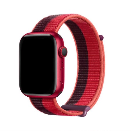 Ремінець Dux Ducis Sport Loop для Apple Watch 38mm/40mm/41mm (Cherry Red)  у Микуличині