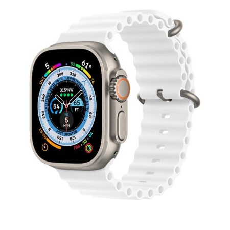 Ремінець Ocean Band для Apple Watch 42mm/44mm/45mm/49mm (White)  у Херсоні