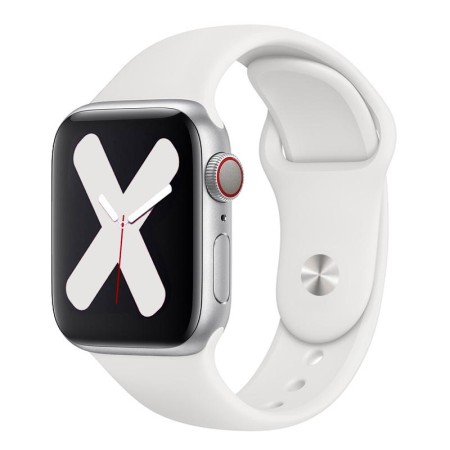 Apple Sport Band for Apple Watch 42mm/44mm/45mm/49mm (White)