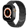 Ремінець Pitaka Carbon Fiber Watch Band Retro Black/Grey for Apple Watch 42/44/45/49mm (AWB2311) у Тернополі