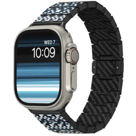 Ремінець Pitaka Dreamland Chroma Carbon Band Mosaic for Apple Watch 42/44/45/49mm (AWB2303)  у Тернополі
