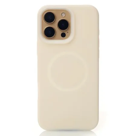 Чохол Liquid Silicone Full with MagSafe для Apple iPhone 16 Pro (Cream)