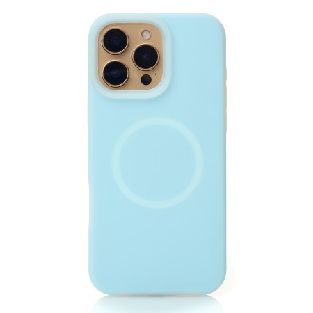 Чохол Liquid Silicone Full with MagSafe для Apple iPhone 16 Pro (Blue Fog)