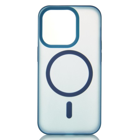 Чохол SOFT MATT with MagSafe для iPhone 14 Pro Max (Dark Blue)