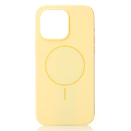 Чохол Silicone Beats Case with MagSafe для Apple iPhone 14 Pro (Sunglow)