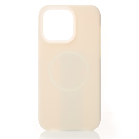 Чохол Liquid Silicone Full with MagSafe для Apple iPhone 13 Pro (Cream)