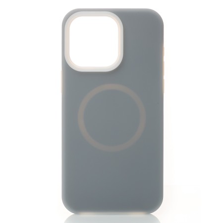 Чохол Liquid Silicone Full with MagSafe для Apple iPhone 15 Pro Max (Stone Gray)